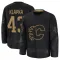 Black Men's Adam Klapka Premium Calgary Flames 2024 Military Appreciation Practice Jersey