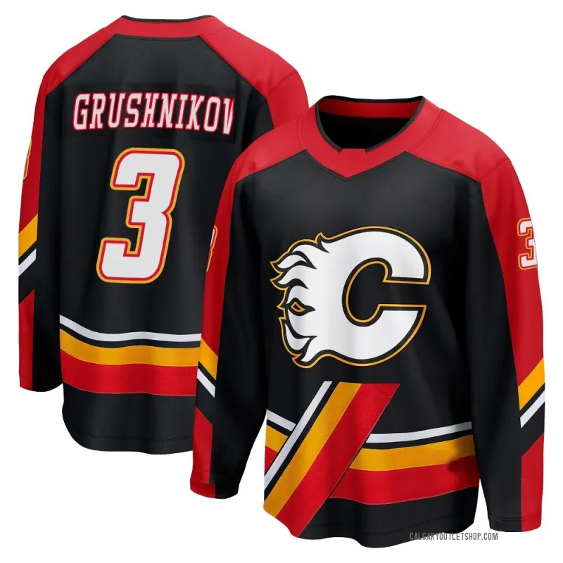 Black Men's Artem Grushnikov Breakaway Calgary Flames Special Edition 2.0 Jersey