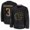 Black Men's Artem Grushnikov Premium Calgary Flames 2024 Military Appreciation Practice Jersey