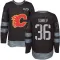 Black Men's Aydar Suniev Authentic Calgary Flames 1917-2017 100th Anniversary Jersey