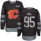 Black Men's Carter King Authentic Calgary Flames 1917-2017 100th Anniversary Jersey