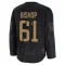 Black Men's Clark Bishop Premium Calgary Flames 2024 Military Appreciation Practice Jersey