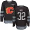 Black Men's Dustin Wolf Authentic Calgary Flames 1917-2017 100th Anniversary Jersey