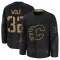 Black Men's Dustin Wolf Premium Calgary Flames 2024 Military Appreciation Practice Jersey