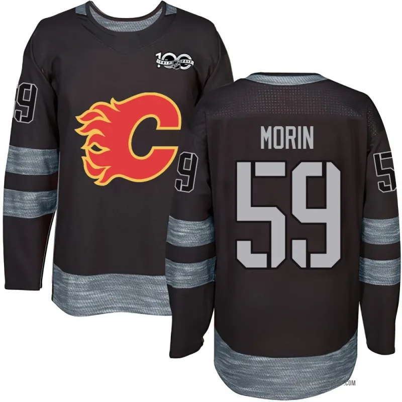 Black Men's Etienne Morin Authentic Calgary Flames 1917-2017 100th Anniversary Jersey