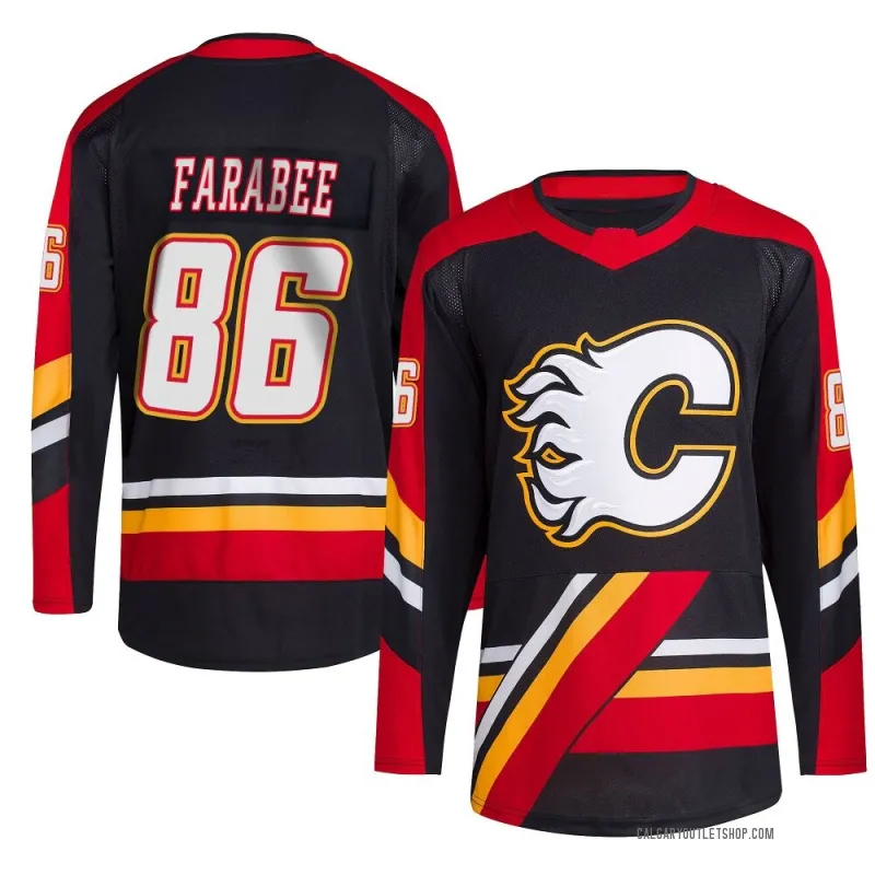 Black Men's Joel Farabee Authentic Calgary Flames Reverse Retro 2.0 Jersey