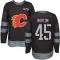 Black Men's Sam Morton Authentic Calgary Flames 1917-2017 100th Anniversary Jersey