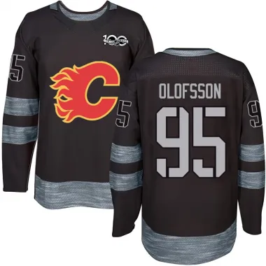 Black Men's Victor Olofsson Authentic Calgary Flames 1917-2017 100th Anniversary Jersey