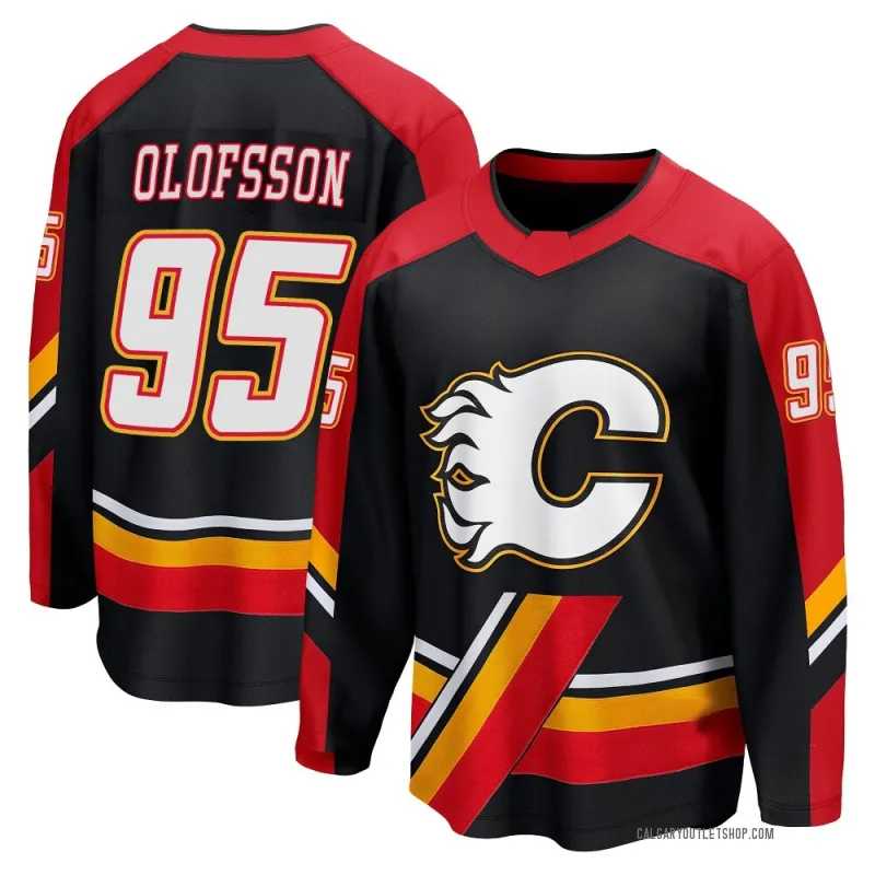 Black Men's Victor Olofsson Breakaway Calgary Flames Special Edition 2.0 Jersey
