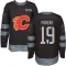Black Men's Zayne Parekh Authentic Calgary Flames 1917-2017 100th Anniversary Jersey