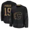 Black Men's Zayne Parekh Premium Calgary Flames 2024 Military Appreciation Practice Jersey
