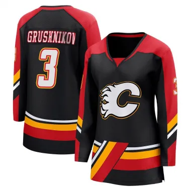 Black Women's Artem Grushnikov Breakaway Calgary Flames Special Edition 2.0 Jersey