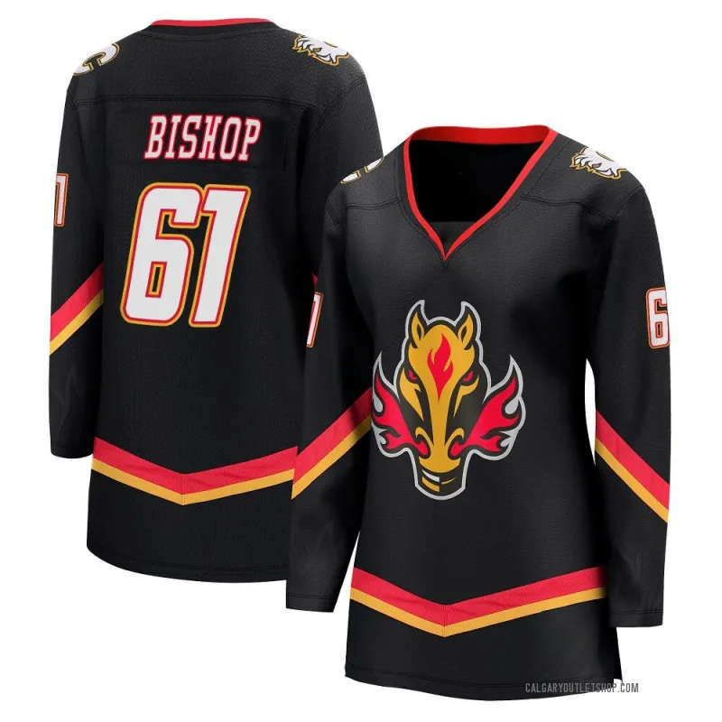 Black Women's Clark Bishop Breakaway Calgary Flames 2022/23 Alternate Premier Jersey