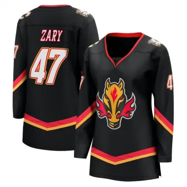 Black Women's Connor Zary Breakaway Calgary Flames 2022/23 Alternate Premier Jersey