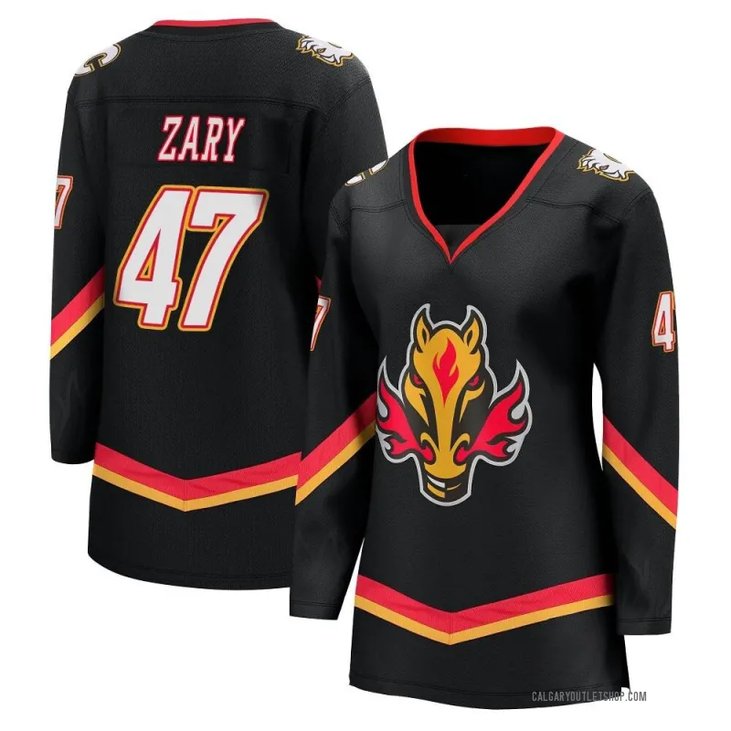 Black Women's Connor Zary Breakaway Calgary Flames 2022/23 Alternate Premier Jersey