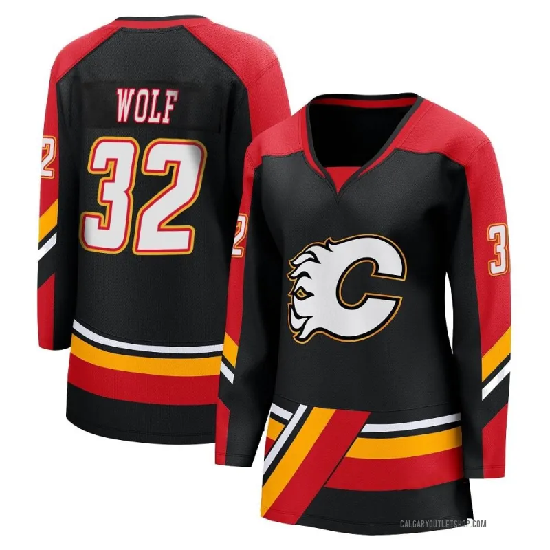 Black Women's Dustin Wolf Breakaway Calgary Flames Special Edition 2.0 Jersey