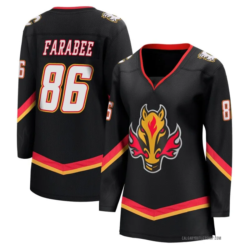 Black Women's Joel Farabee Breakaway Calgary Flames 2022/23 Alternate Premier Jersey