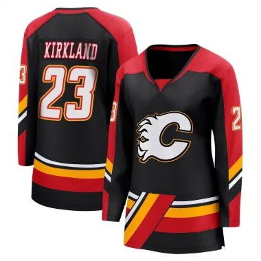 Black Women's Justin Kirkland Breakaway Calgary Flames Special Edition 2.0 Jersey