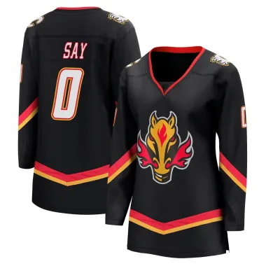 Black Women's Owen Say Breakaway Calgary Flames 2022/23 Alternate Premier Jersey