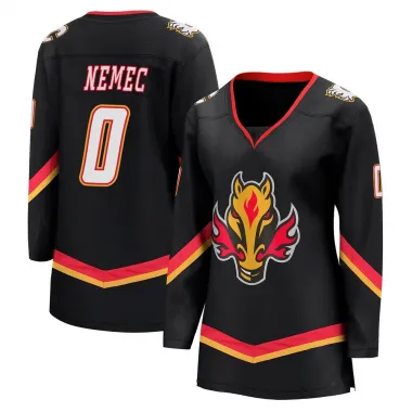 Black Women's Simon Nemec Breakaway Calgary Flames 2022/23 Alternate Premier Jersey