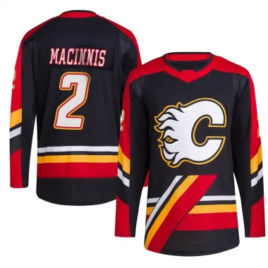 Black Youth Al MacInnis Authentic Calgary Flames Reverse Retro 2.0 Jersey