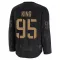 Black Youth Carter King Premium Calgary Flames 2024 Military Appreciation Practice Jersey