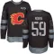 Black Youth Etienne Morin Authentic Calgary Flames 1917-2017 100th Anniversary Jersey