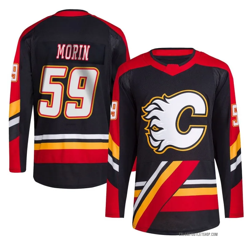 Black Youth Etienne Morin Authentic Calgary Flames Reverse Retro 2.0 Jersey
