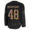 Black Youth Hunter Brzustewicz Premium Calgary Flames 2024 Military Appreciation Practice Jersey