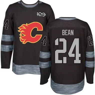 Black Youth Jake Bean Authentic Calgary Flames 1917-2017 100th Anniversary Jersey