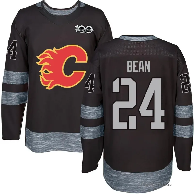 Black Youth Jake Bean Authentic Calgary Flames 1917-2017 100th Anniversary Jersey