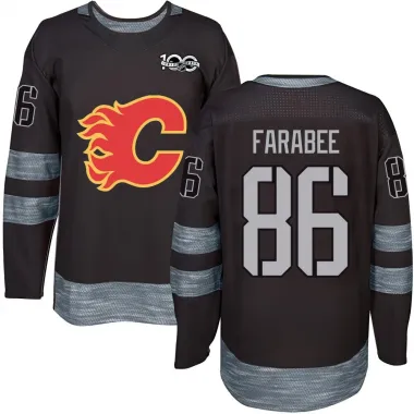 Black Youth Joel Farabee Authentic Calgary Flames 1917-2017 100th Anniversary Jersey