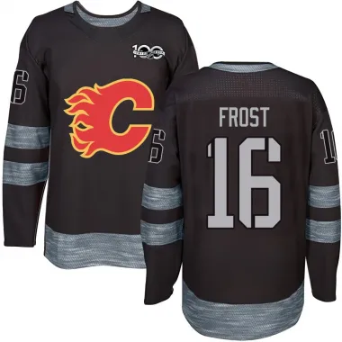 Black Youth Morgan Frost Authentic Calgary Flames 1917-2017 100th Anniversary Jersey