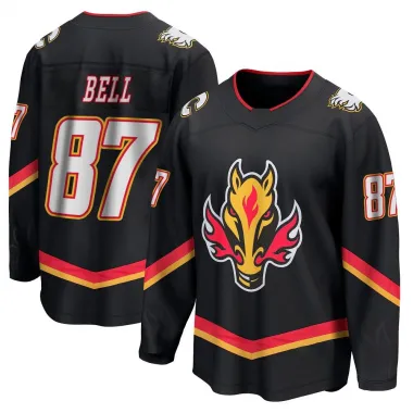 Black Youth Parker Bell Breakaway Calgary Flames 2022/23 Alternate Premier Jersey
