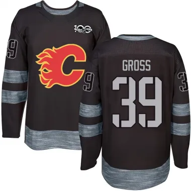 Black Youth Tyson Gross Authentic Calgary Flames 1917-2017 100th Anniversary Jersey