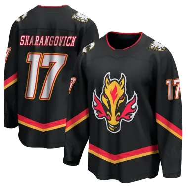 Black Youth Yegor Sharangovich Breakaway Calgary Flames 2022/23 Alternate Premier Jersey