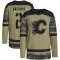 Camo Men's Al MacInnis Authentic Calgary Flames Military Appreciation Practice Jersey