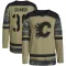 Camo Men's Doug Gilmour Authentic Calgary Flames Military Appreciation Practice Jersey