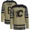 Camo Men's Rory Kerins Authentic Calgary Flames Military Appreciation Practice Jersey