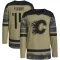 Camo Men's Theoren Fleury Authentic Calgary Flames Military Appreciation Practice Jersey