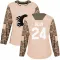 Camo Women's Jake Bean Authentic Calgary Flames Veterans Day Practice Jersey