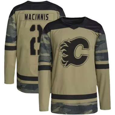 Camo Youth Al MacInnis Authentic Calgary Flames Military Appreciation Practice Jersey