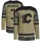 Camo Youth Artem Grushnikov Authentic Calgary Flames Military Appreciation Practice Jersey