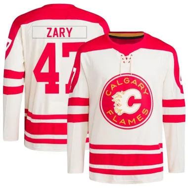 Cream Men's Connor Zary Authentic Calgary Flames 2023 Heritage Classic Primegreen Jersey