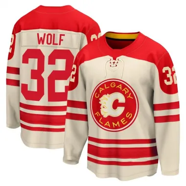 Cream Men's Dustin Wolf Breakaway Calgary Flames 2023 Heritage Classic Premier Jersey