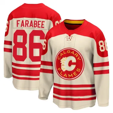 Cream Men's Joel Farabee Breakaway Calgary Flames 2023 Heritage Classic Premier Jersey