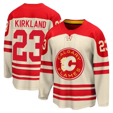 Cream Men's Justin Kirkland Breakaway Calgary Flames 2023 Heritage Classic Premier Jersey