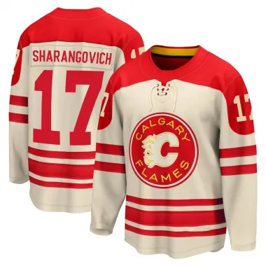Cream Men's Yegor Sharangovich Breakaway Calgary Flames 2023 Heritage Classic Premier Jersey