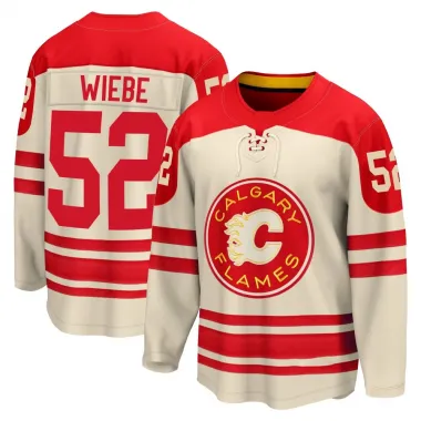 Cream Youth Abram Wiebe Breakaway Calgary Flames 2023 Heritage Classic Premier Jersey