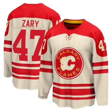Cream Youth Connor Zary Breakaway Calgary Flames 2023 Heritage Classic Premier Jersey